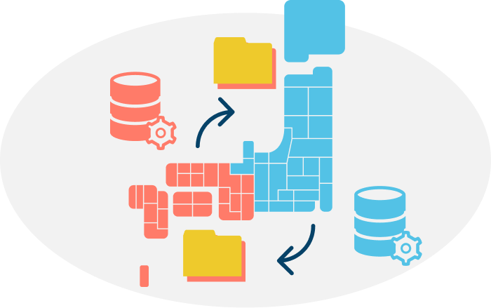 複数の地域でバックアップするリージョン