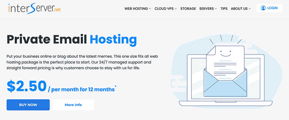 InterServerのファーストビュー画像