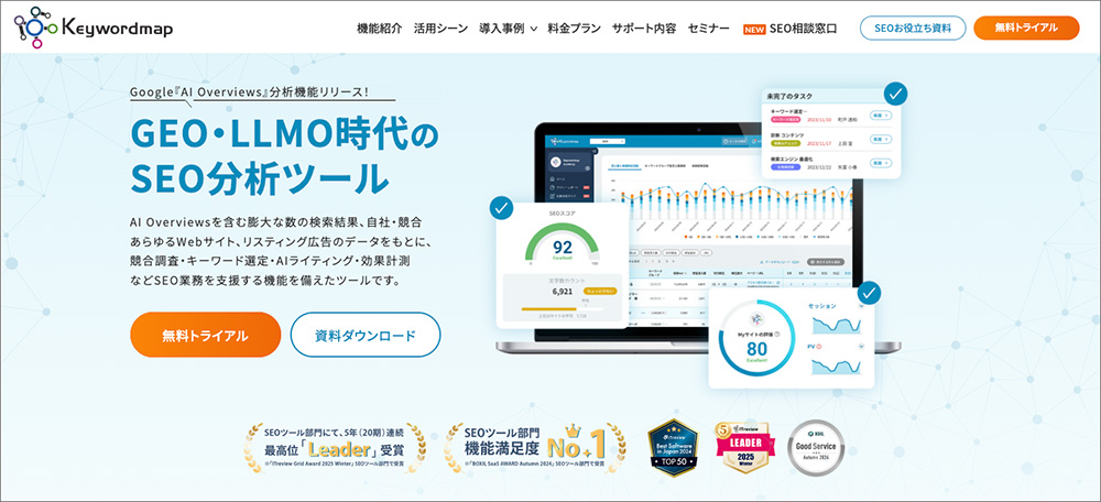 Keywordmapのファーストビュー画像